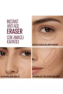 Maybelline New York Instant Anti Age Eraser Kapatıcı - 01 Light Concealer 6.8 Ml - 9