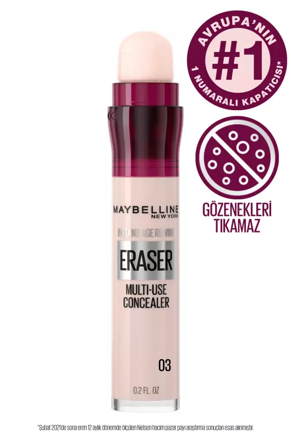 Maybelline New York Instant Anti Age Eraser Kapatıcı - 03 Fair Concealer 6.8 Ml - 2