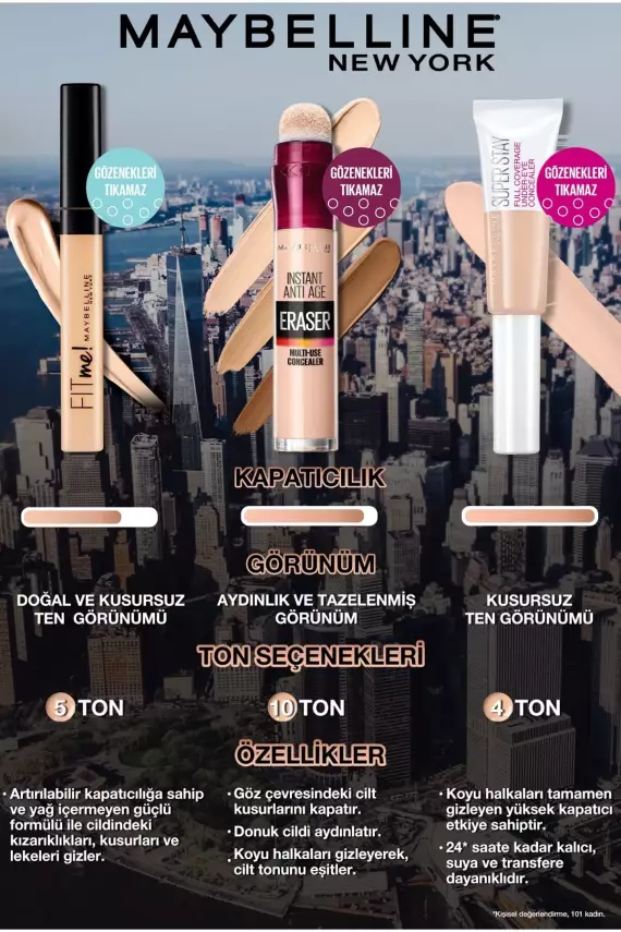 Maybelline New York Instant Anti Age Eraser Kapatıcı - 03 Fair Concealer 6.8 Ml - 8