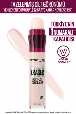 Maybelline New York Instant Anti Age Eraser Kapatıcı - 03 Fair Concealer 6.8 Ml - 1