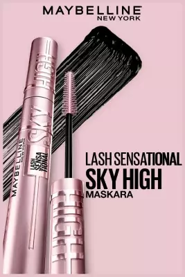 Maybelline New York Lash Sensational Maskara Sky High - Siyah - 2