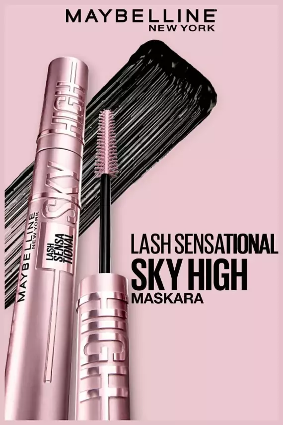Maybelline New York Lash Sensational Maskara Sky High - Siyah - 2