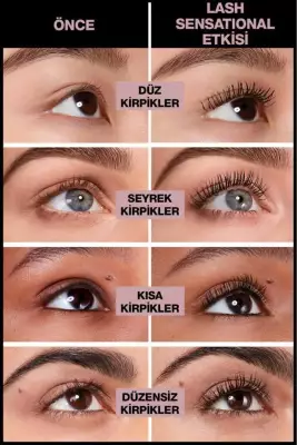 Maybelline New York Lash Sensational Yelpaze Etkili Maskara Ekstra Siyah - 7