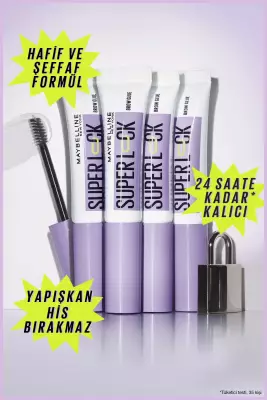 Maybelline New York Super Lock Brow Glue Kaş Sabitleyici Maskara - Şeffaf - 6
