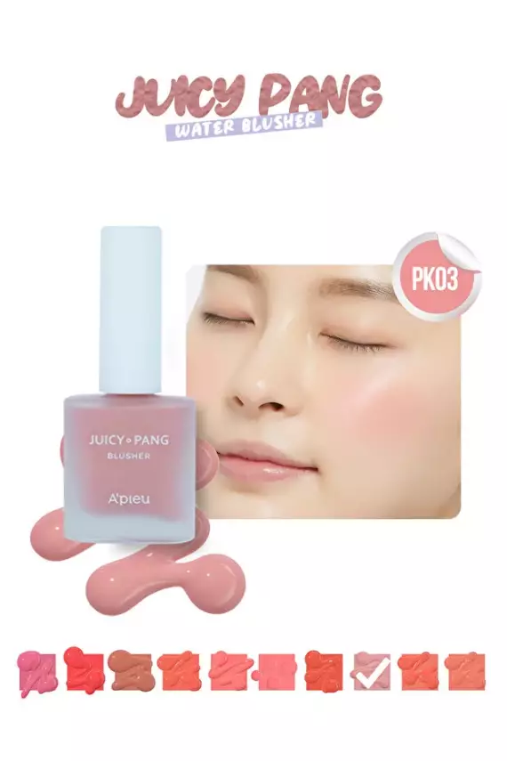Missha A’pieu Juicy-Pang Water Blusher PK03 – Doğal Işıltılı, Nemlendirici Likit Allık - 1