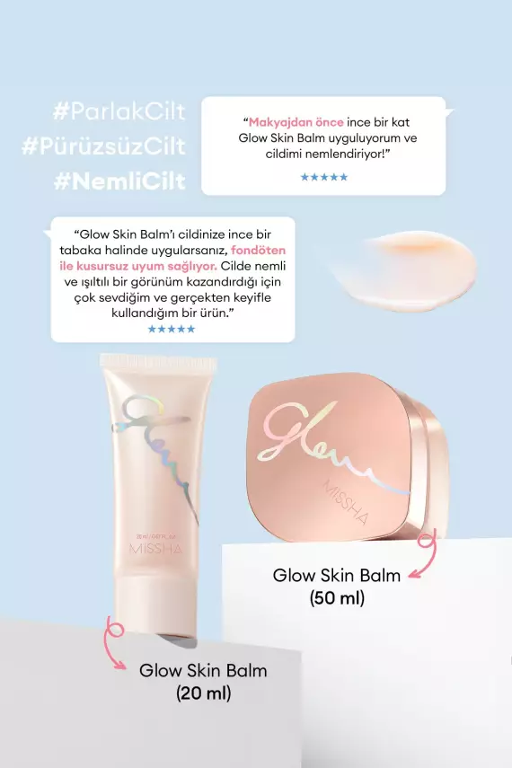 Missha Glow Skin Balm Makyaj Bazı (Nem & Baz & Işıltı & Parlak Görünüm) 50 ml - 7