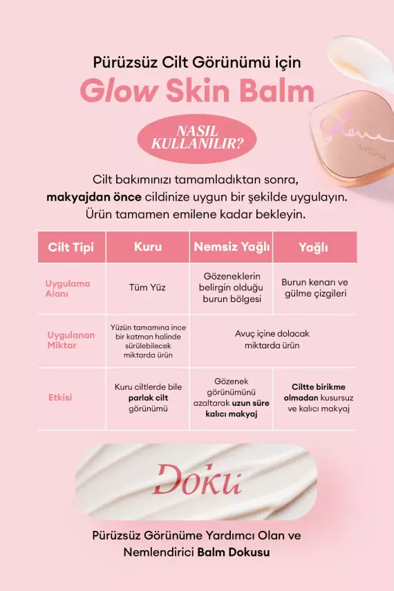 Missha Glow Skin Balm Makyaj Bazı (Nem & Baz & Işıltı & Parlak Görünüm) 50 ml - 5