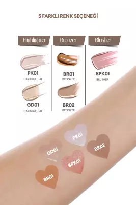 Missha Nemlendirici, Sedefli, Kalıcı Sıvı Allık Juicy-pang Water Blusher Shimmer (SPK01) - Gül Kurusu Likit Allık Parlak Görünümlü - 3