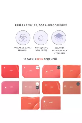 Missha A'pıeu Nemlendirici, Meyve Kokulu, Doğal Görünümlü Sıvı Allık Juicy-pang Water Blusher (RD01) - Likit Allık Parlak Görünümlü - 3