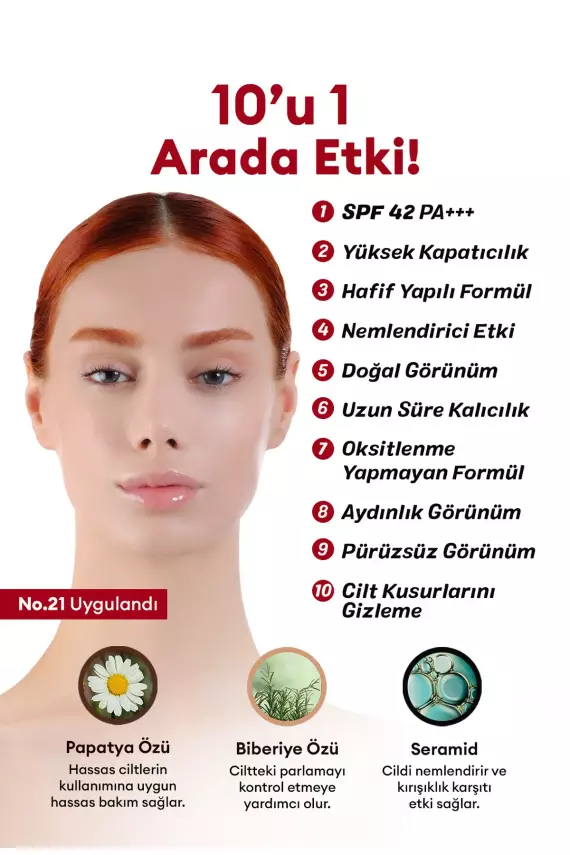 Missha Yoğun Kapatıcılık Sunan BB Krem M Perfect Cover BB Cream Ex No: 21 - 20 ML - 2