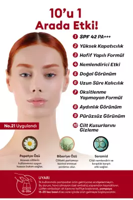 Missha Yoğun Kapatıcılık Sunan BB Krem M Perfect Cover BB Cream Ex No: 21 50 ML - 2