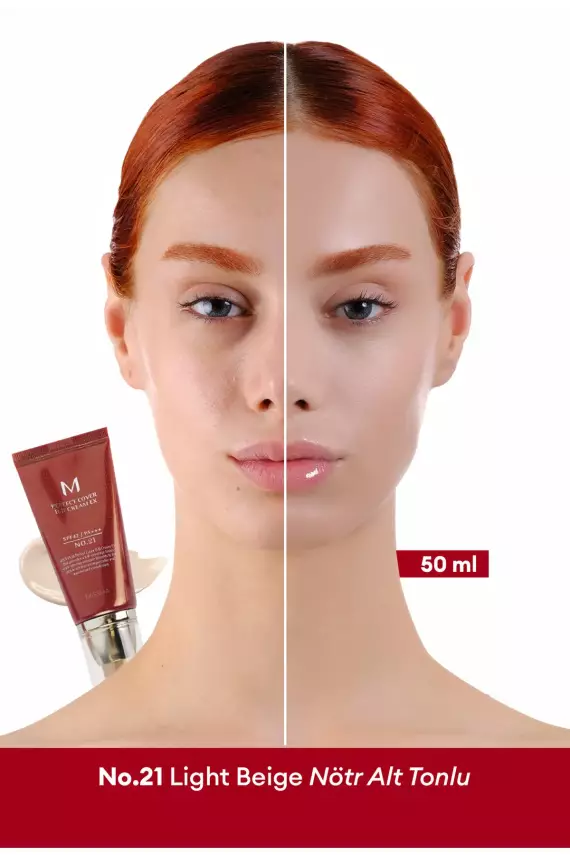 Missha Yoğun Kapatıcılık Sunan BB Krem M Perfect Cover BB Cream Ex No: 21 50 ML - 1