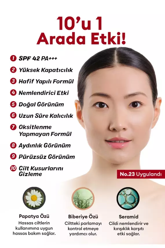 Missha Yoğun Kapatıcılık Sunan BB Krem M Perfect Cover BB Cream Ex No: 23 - 20 ML - 2