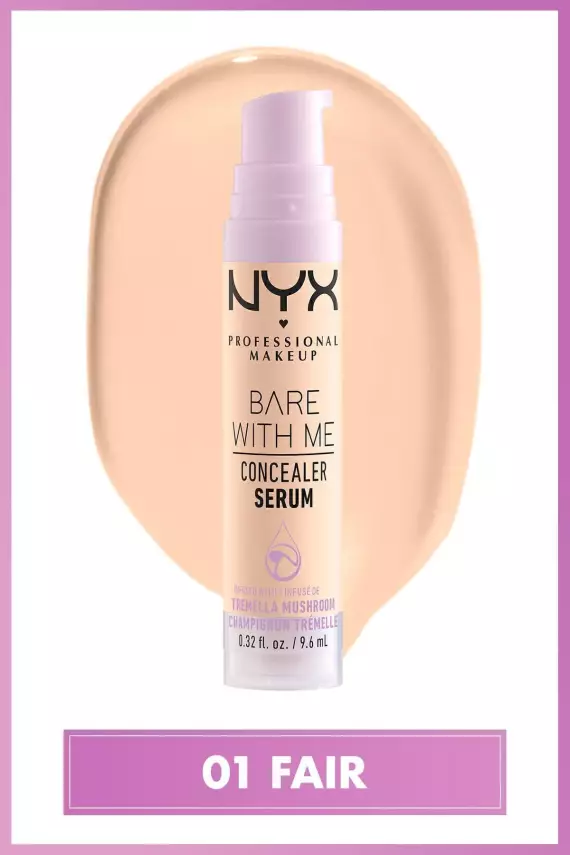 NYX Professional Makeup Bare With Me Serum Kapatıcı, Serum 01 Fair Concealer - 2