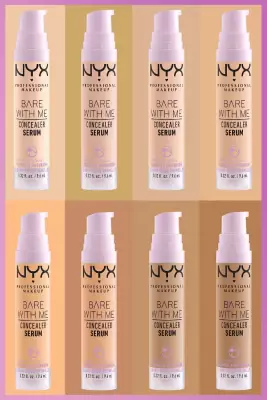 NYX Professional Makeup Bare With Me Serum Kapatıcı, Serum 01 Fair Concealer - 7