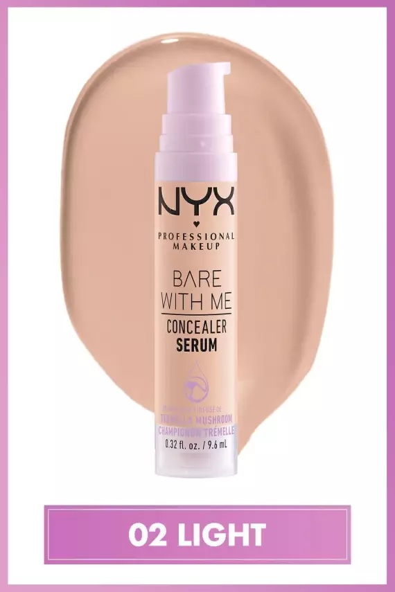 NYX Professional Makeup Bare With Me Serum Kapatıcı, Serum - 02 Light Concealer - 2