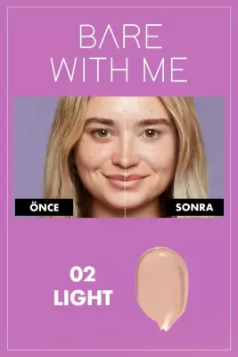 NYX Professional Makeup Bare With Me Serum Kapatıcı, Serum - 02 Light Concealer - 5