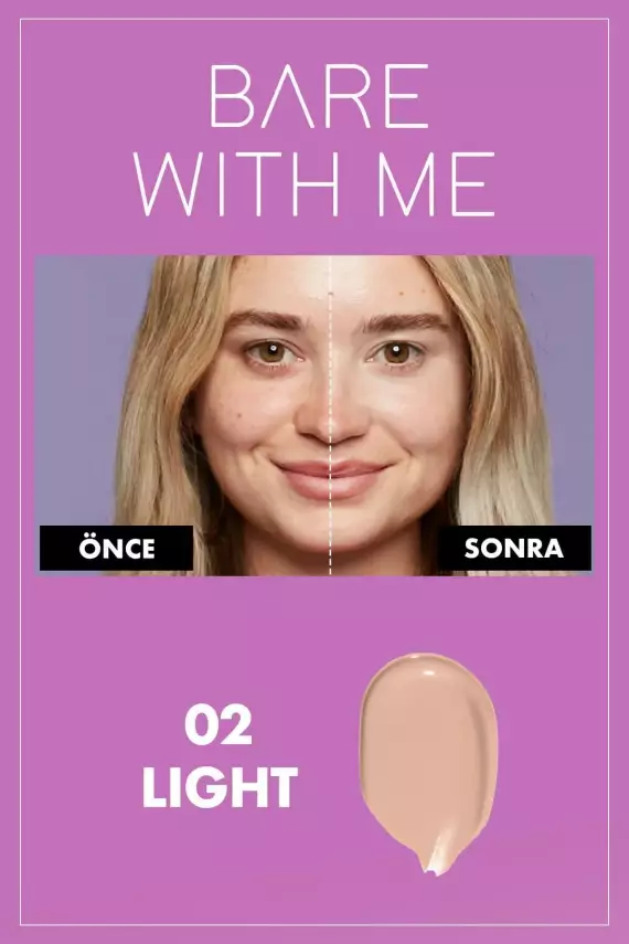 NYX Professional Makeup Bare With Me Serum Kapatıcı, Serum - 02 Light Concealer - 5