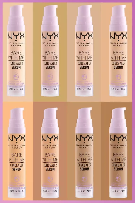 NYX Professional Makeup Bare With Me Serum Kapatıcı, Serum - 02 Light Concealer - 7