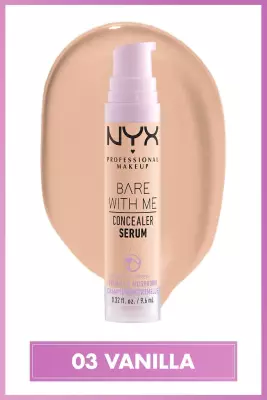 NYX Professional Makeup Bare With Me Serum Kapatıcı, Serum 03 Vanilla Concealer - 2
