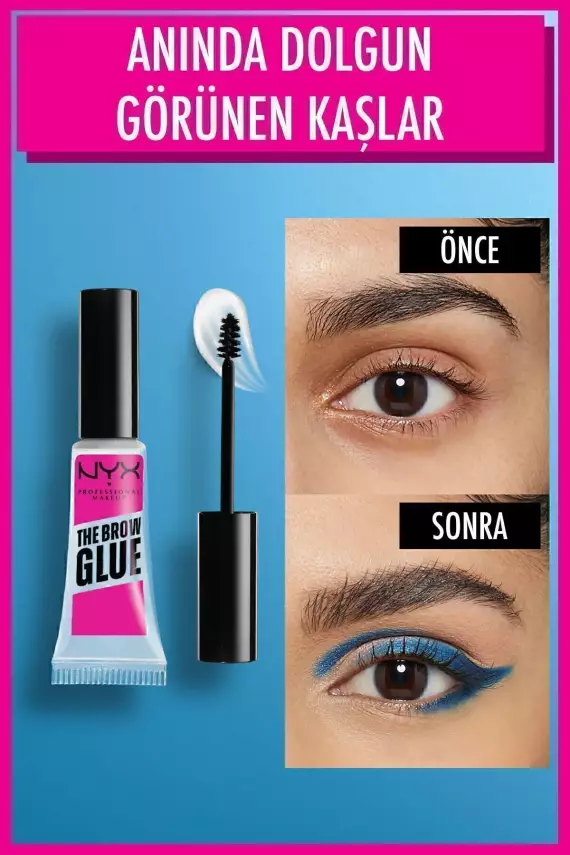 Nyx Professional Makeup The Brow Glue Instant Brow Styler Kaş Sabitleyici Maskara Şeffaf - 5