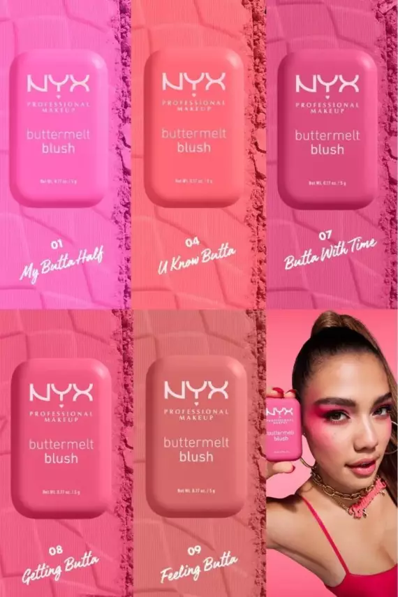 NYX Professional Makeup Buttermelt Blush Kremsi Pembe Pudra Allık - 08 Getting Butta - 7