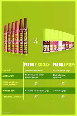 NYX Professional Makeup Fat Oil Slick Click Parlatıcı, Nemlendirici, Nude Tonlu Dudak Balmı - 04 Going Viral - 6