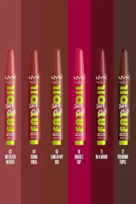 NYX Professional Makeup Fat Oil Slick Click Parlatıcı, Nemlendirici, Nude Tonlu Dudak Balmı - 04 Going Viral - 8