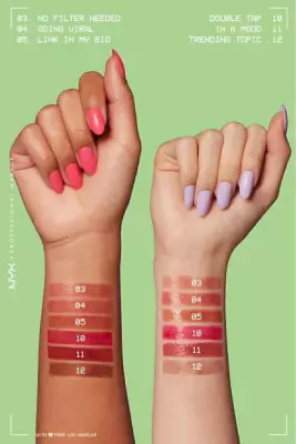 NYX Professional Makeup Fat Oil Slick Click Parlatıcı, Nemlendirici, Nude Tonlu Dudak Balmı - 05 Link In My Bio - 7