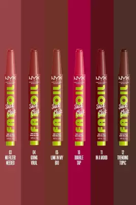 NYX Professional Makeup Fat Oil Slick Click Parlatıcı, Nemlendirici, Nude Tonlu Dudak Balmı - 11 In a Mood - 7