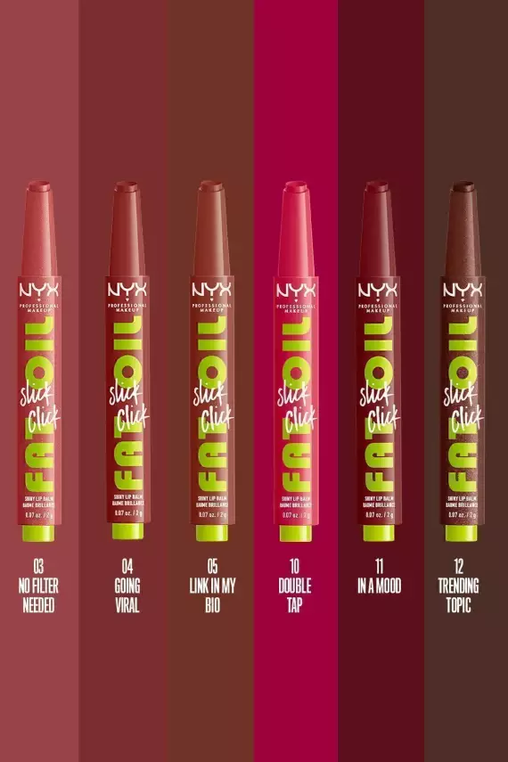 NYX Professional Makeup Fat Oil Slick Click Parlatıcı, Nemlendirici, Nude Tonlu Dudak Balmı - 11 In a Mood - 7