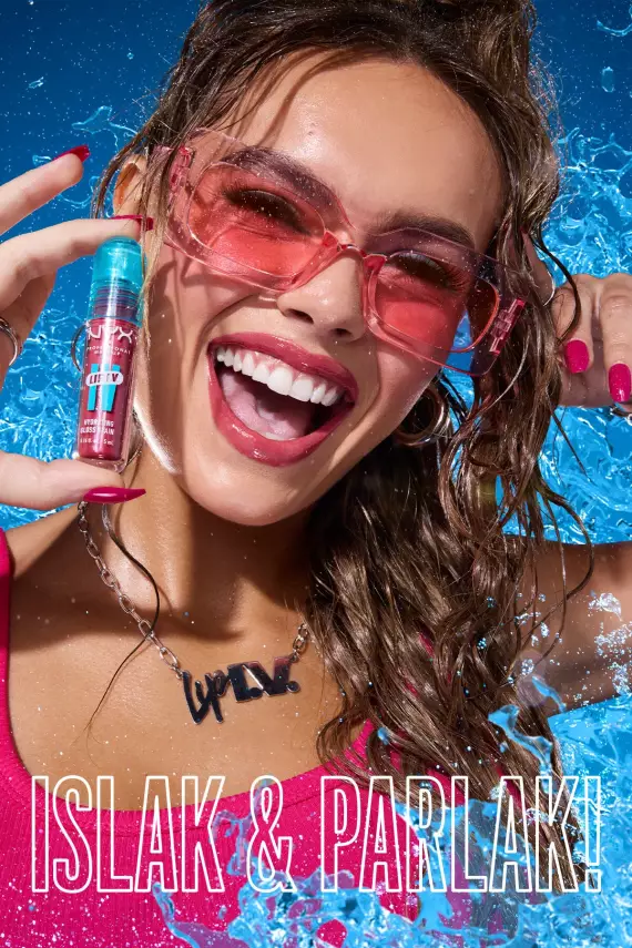 NYX Professional Makeup LIP I.V. Vitamin İçeren Parlatıcı + Tint - 15 Water 'Bout Wine - 8