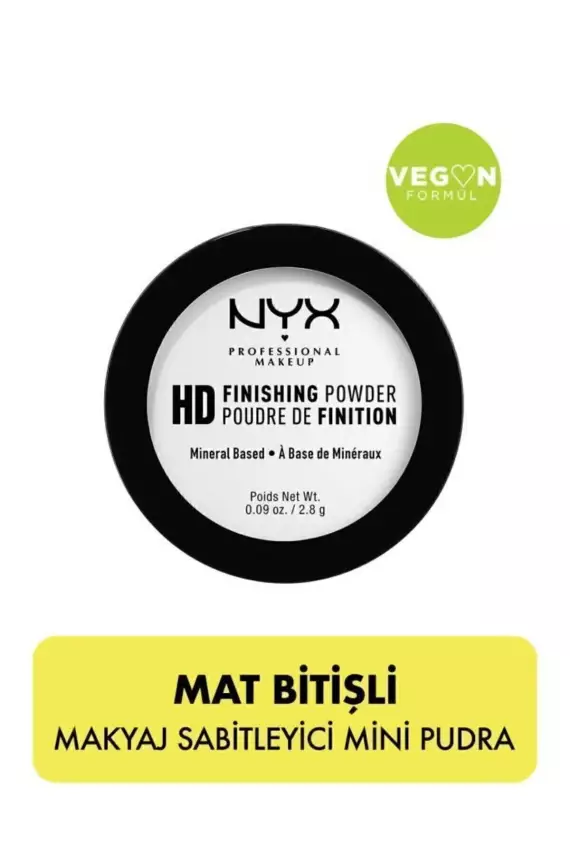 NYX Professional Makeup Mini Pudra High Definition Finishing Powder Mini Transparan Toz Pudra 2.8 Gr - TRANSLUCENT - 1