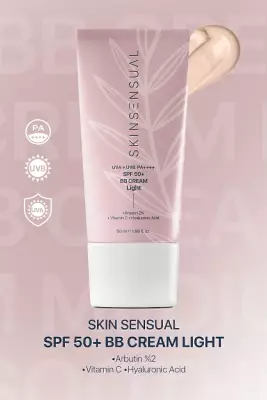 Skin Sensual BB Krem Light| 50 Spf Uva/Uvb Pa++++ | Leke Oluşumunu Önlemeye Yardımcı, Aydınlık ve Canlılık - 1