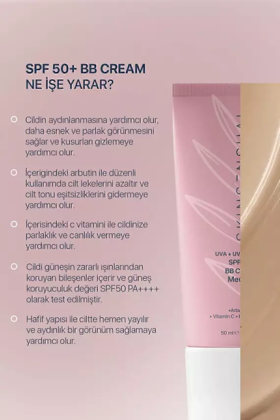 Skin Sensual BB Krem Medium | 50 Spf Uva/Uvb Pa++++ Aydınlık ve Canlılık - 2