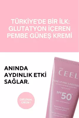 The Ceel Leke Karşıtı Ton Eşitleyen Spf 50+ Pembe Renkli Güneş Kremi Glutatyon, Hyaluronik Asit Etkili 50 ml - 4