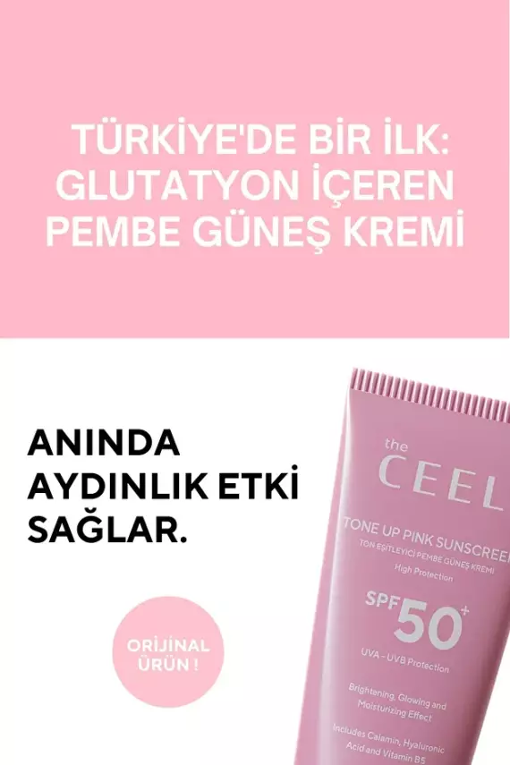 The Ceel Leke Karşıtı Ton Eşitleyen Spf 50+ Pembe Renkli Güneş Kremi Glutatyon, Hyaluronik Asit Etkili 50 ml - 4